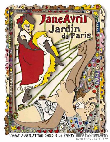 James Rizzi "Jane Avril at the Jardin de Paris"