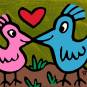 James Rizzi "Just Like Love Birds"