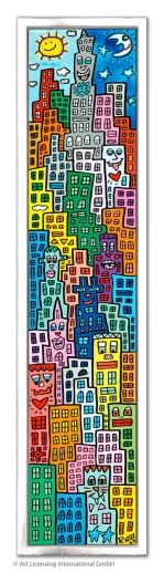 James Rizzi "Living On A Rainbow Road"