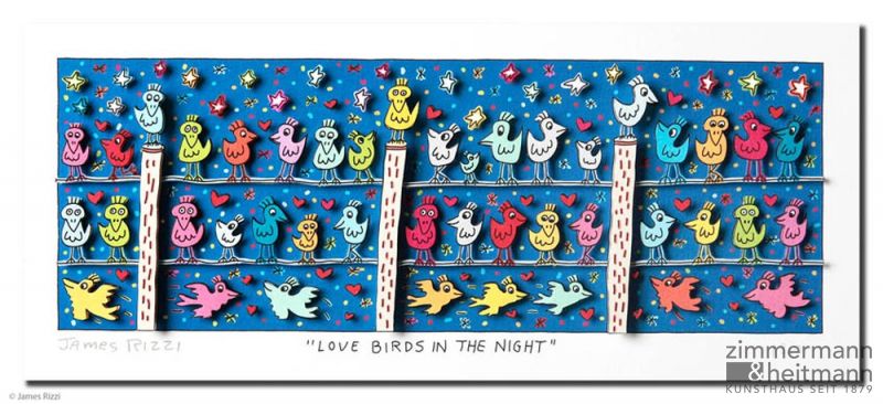 James Rizzi "Love Birds in the Night"