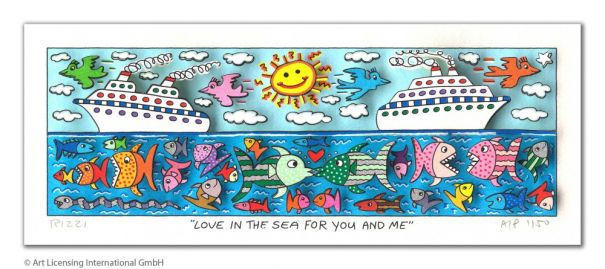 James Rizzi "Love in the sea for you and me"