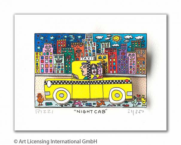 James Rizzi "Night Cab"