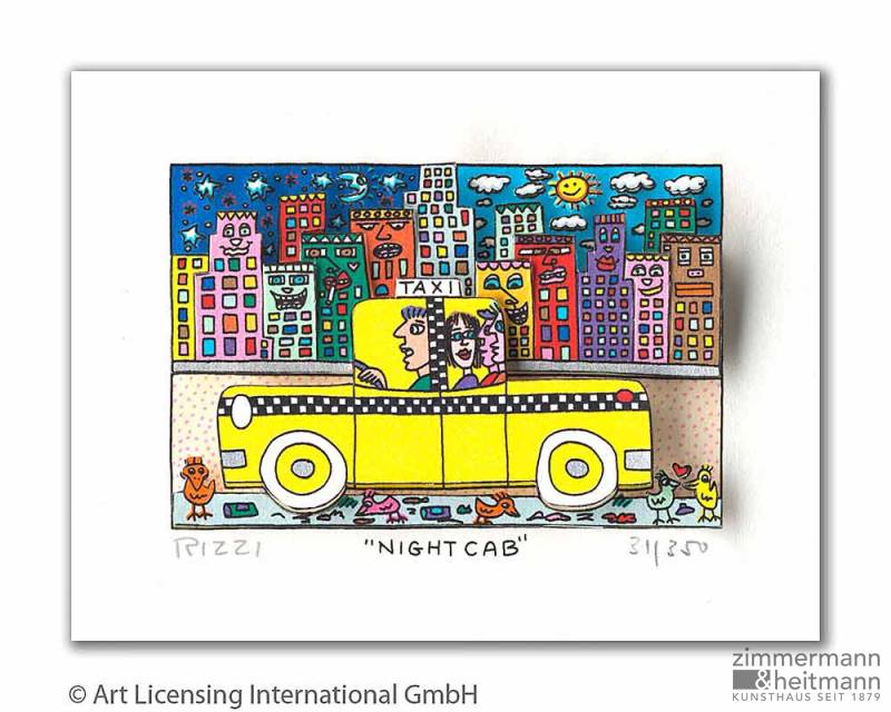 James Rizzi "Night Cab"