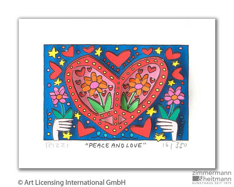 James Rizzi "Peace And Love"