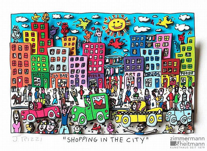 James Rizzi "Shopping in the City"