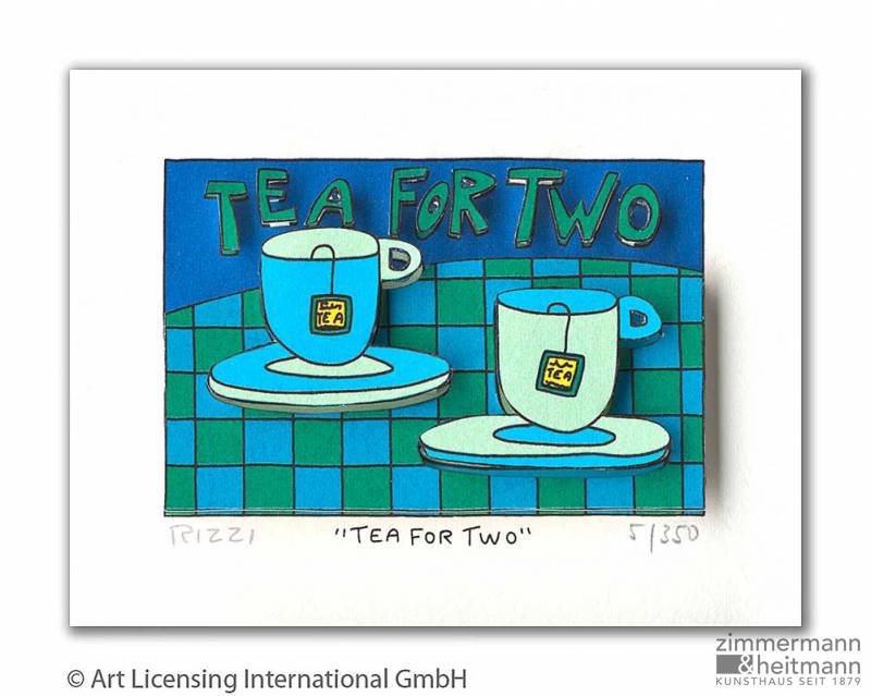 James Rizzi "Tea For Two"