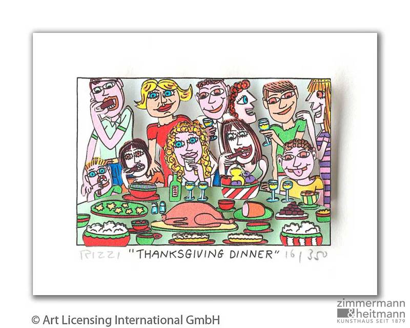 James Rizzi "Thanksgiving Dinner"