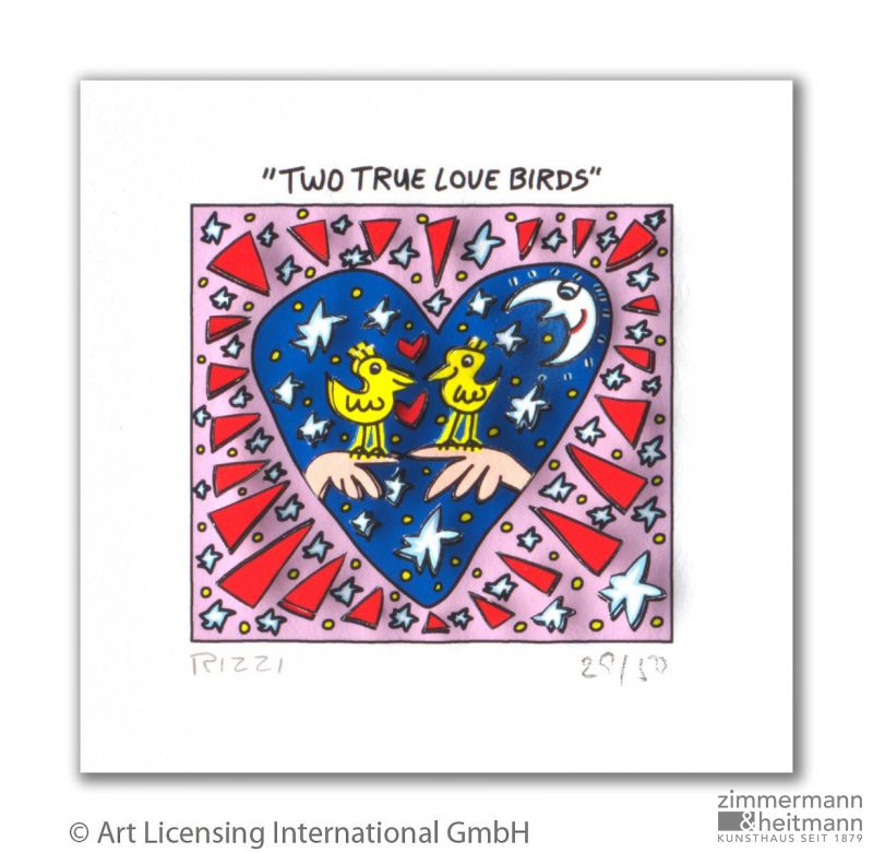 James Rizzi "Two true Love Birds"