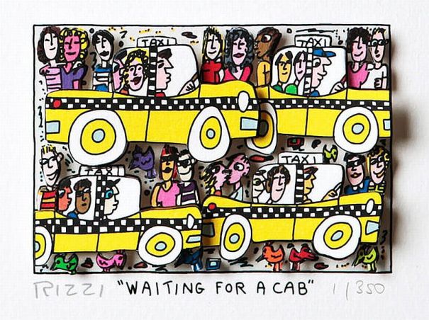 James Rizzi "Waiting for a Cap"