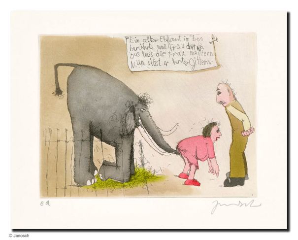 Janosch "Ein alter Elefant im Zoo ..."