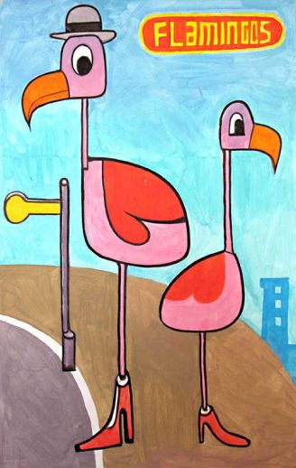 Jim Avignon "Flamingos"
