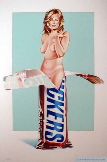 Mel Ramos "Candy 2 (Snickers)"