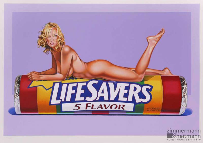 Mel Ramos "Five Flavor Fannie (Life Savers)"