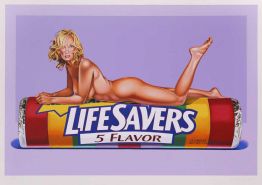 Mel Ramos "Five Flavor Fannie (Life Savers)"