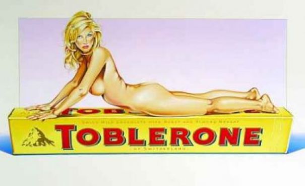 Mel Ramos "Toblerone Tess"