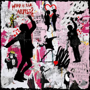 Micha Baker "Collage after Banksy"