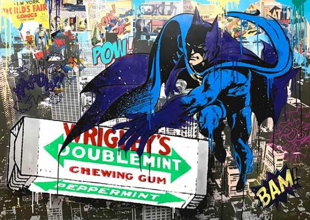 Michel Friess "Batman catch Wrigley's"
