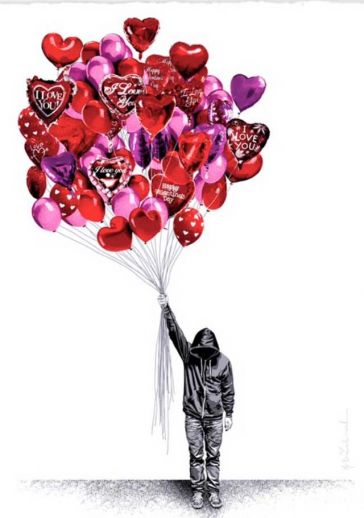 Mr. Brainwash "Love Balloons"