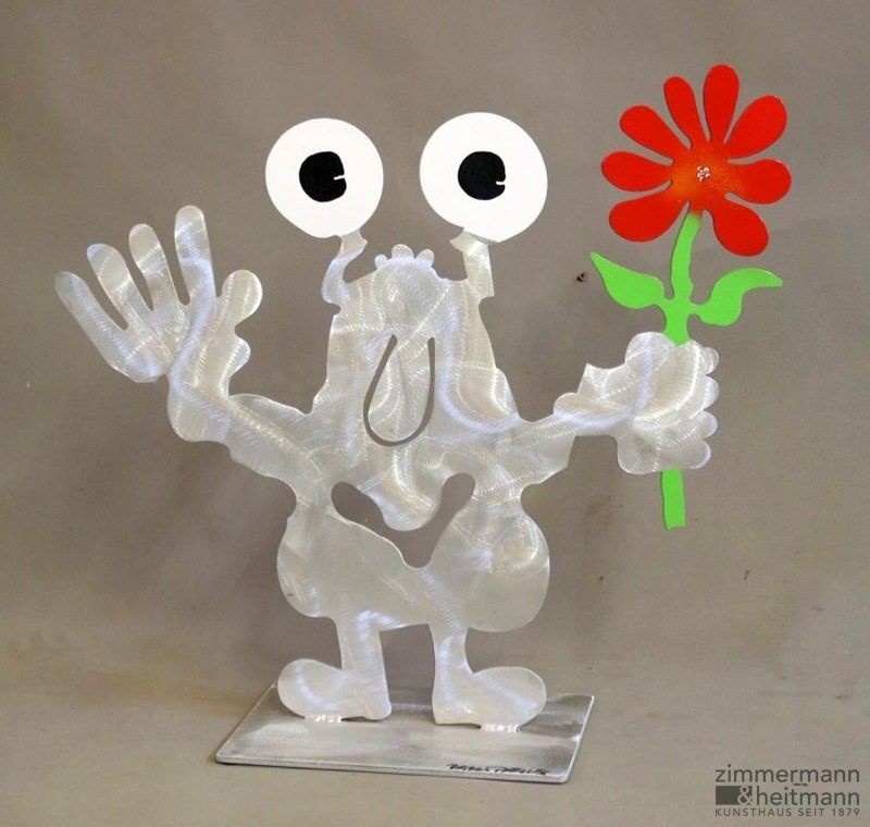 Patrick Preller "Gartenmonster mit Blume"
