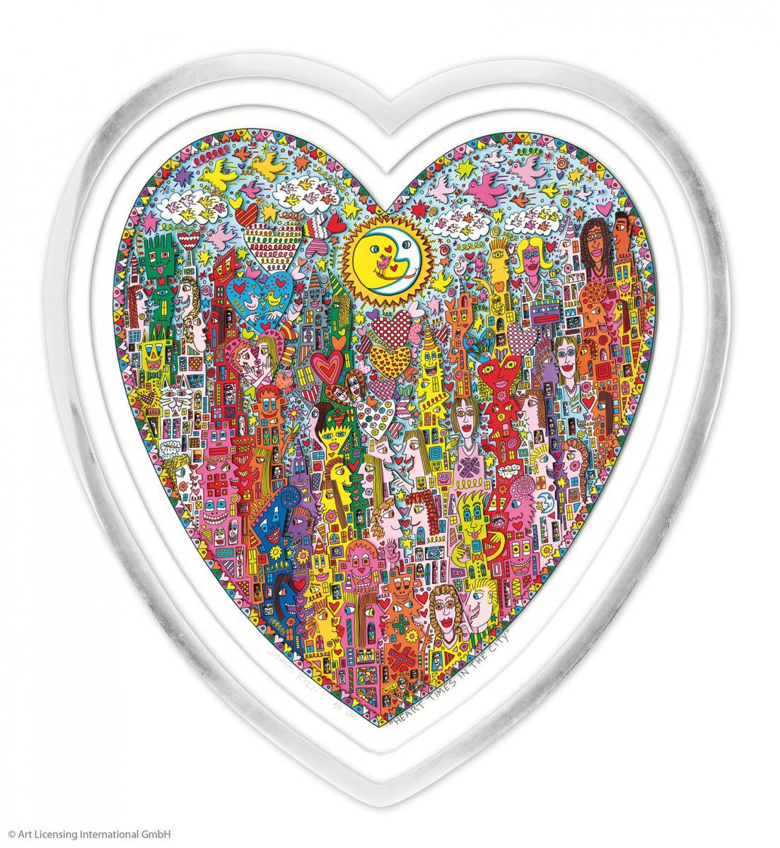 James Rizzi "Heart Times in the City"