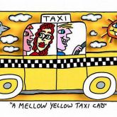 James Rizzi "A Mellow Yellow Taxi Cap"