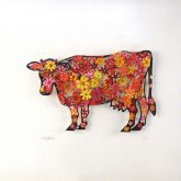 David Gerstein "Floral Cow (Papercut)"