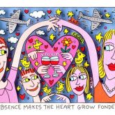 James Rizzi "Absence makes the Heart grow fonder"