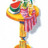 David Gerstein "Table With Watermelon"