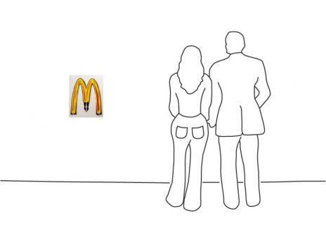 Thomas Baumgärtel "McDonalds Metamorphose"