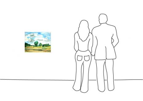 Günter Grass "Landschaft am See"