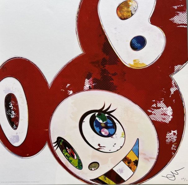 Takashi Murakami "And Then x 6 (Red Dots: The Superflat Method), 2013"