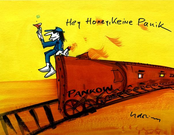 Udo Lindenberg "Hey Honey keine Panik Unikat im Rahmen"