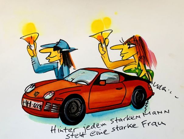 Udo Lindenberg "Hinter jedem starken Mann steht eine starke Frau Porsche Unikat"