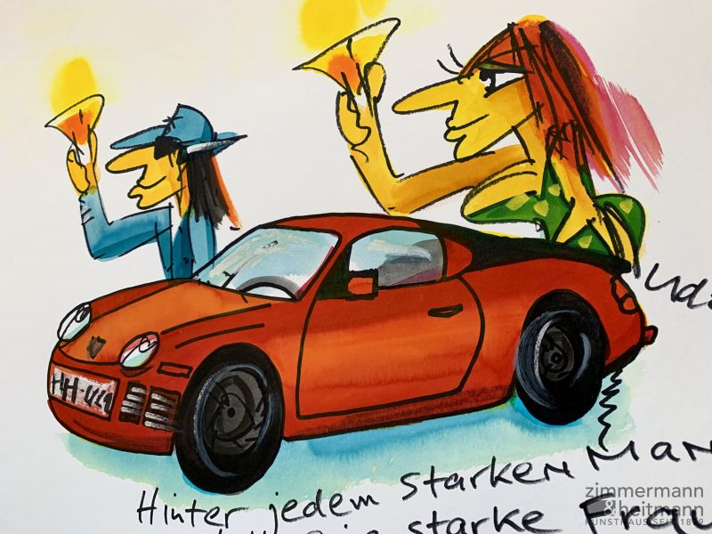 Udo Lindenberg "Hinter jedem starken Mann steht eine starke Frau Porsche Unikat"