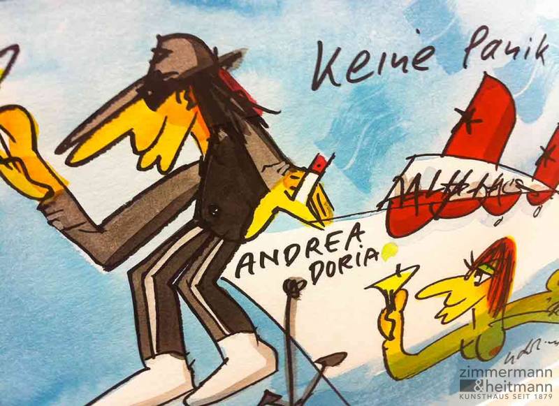 Udo Lindenberg "Keine Panik – Andrea Doria (Klein) - gerahmt"