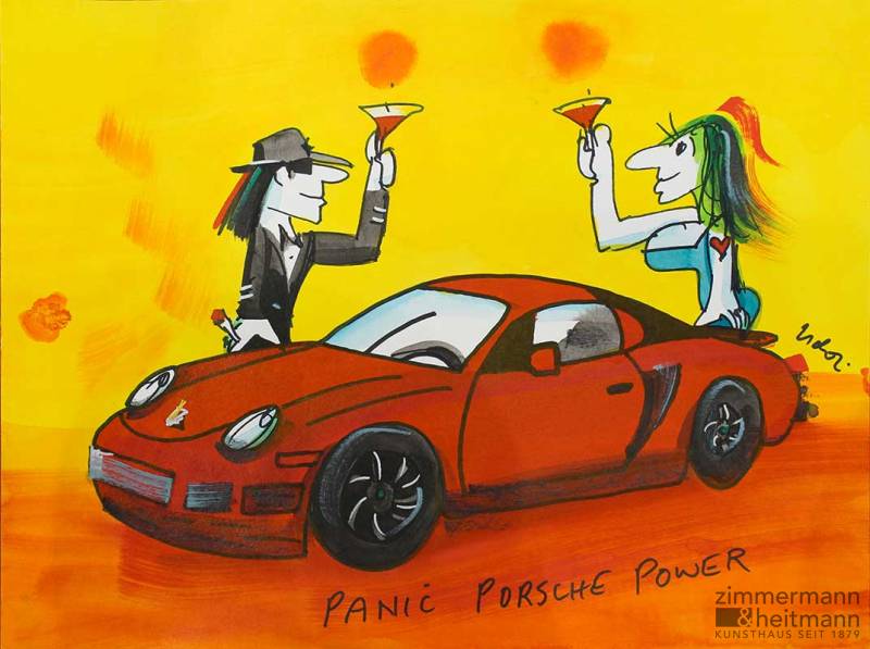 Udo Lindenberg "Panic Porsche Power - gerahmt"
