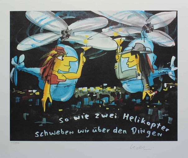 Udo Lindenberg "So wie zwei Helikopter schweben wir über den Dingen"