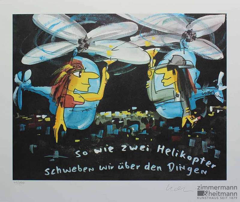 Udo Lindenberg "So wie zwei Helikopter schweben wir über den Dingen"