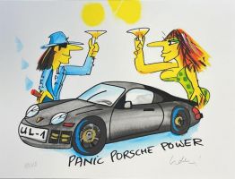 Udo Lindenberg "Panic Porsche Power (Siebdruck)" aus dem Jahr 2022