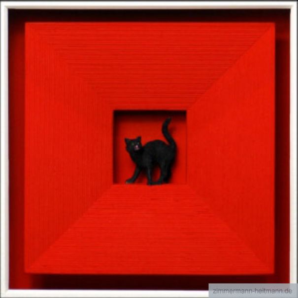 Volker Kühn "Cat in red"