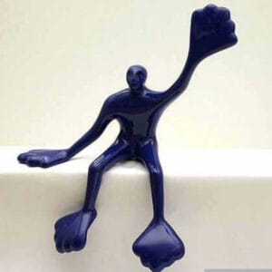 Flossi Klein V sitzend, links Hallo, Dunkelblau – Bild 1