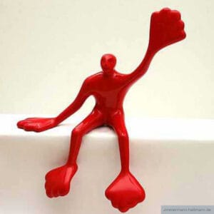 Flossi Klein V sitzend, links Hallo, Rot – Bild 1