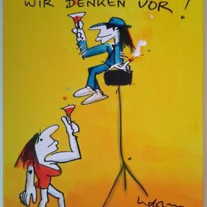 Andere denken nach – wir denken vor (Leinwand) – Bild 1