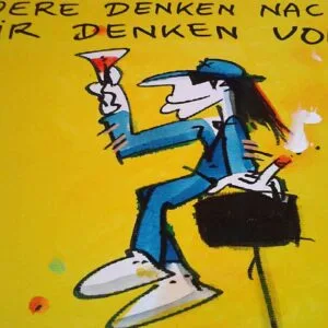 Andere denken nach – wir denken vor (Leinwand) – Bild 2