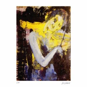 Geigerin in Gelb – Bild 1