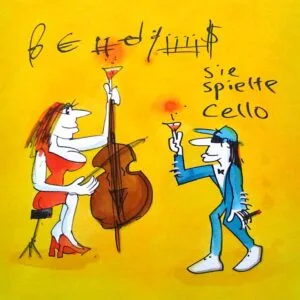 Sie spielet Cello (Groß) – Bild 1