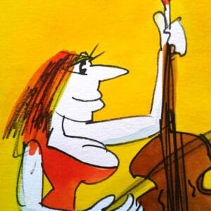 Sie spielet Cello (Groß) – Bild 3