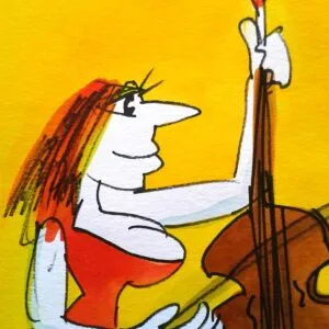 Sie spielet Cello (Groß) – Bild 3