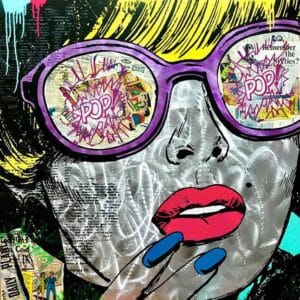 Comic Woman Glases – Bild 1