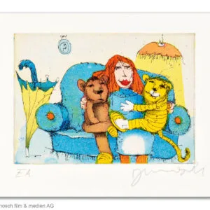 Da sassen sie zusammen auf dem Sofa